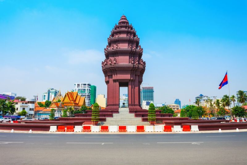 Independence Monument in Phnom Penh City